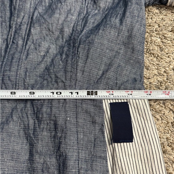 Grey by Jason Wu denims chambray dress 8 cotton linen pockets casual blue shirt - Picture 13 of 13